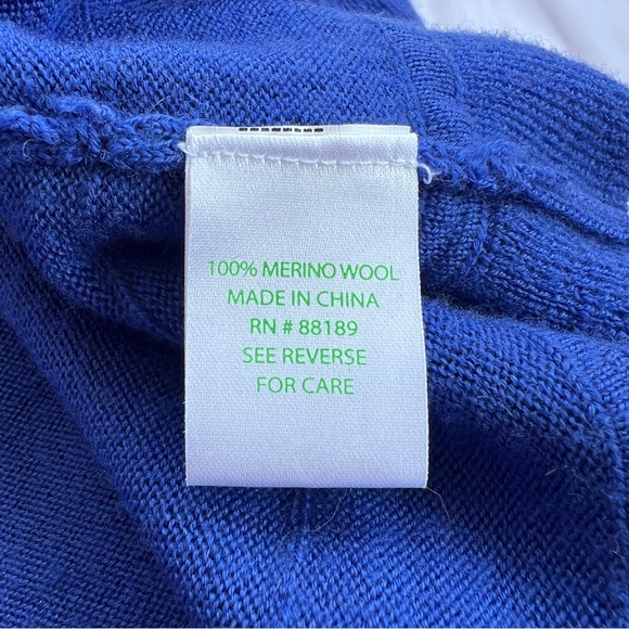 Lilly Pulitzer wool Helena sweater dress royal blue medium - Picture 16 of 16